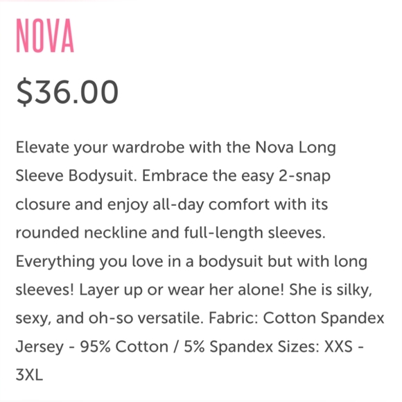 Lularoe Nova Bodysuit. XL. EUC - Picture 2 of 9